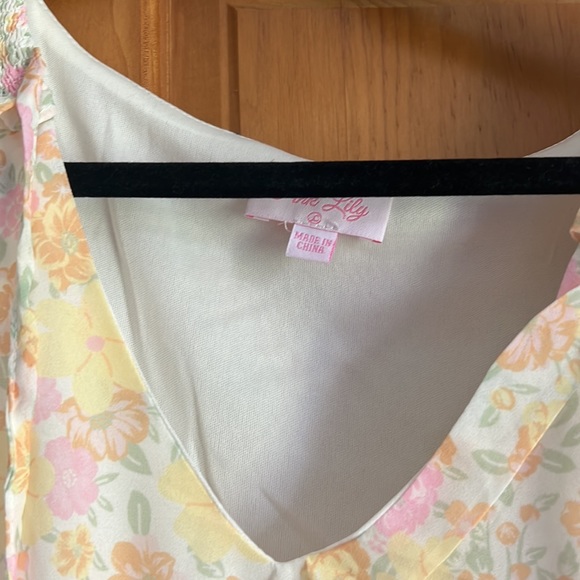 Brand new, never worn, Pink Lily Jetsetter Darling Ivory Floral Dress size L - Picture 2 of 3